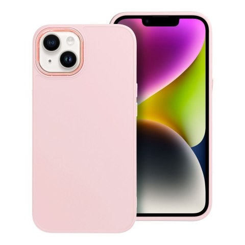 Etui na iPhone 13 Frame pudrowy róż