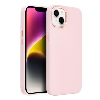 Etui na iPhone 13 Frame pudrowy róż