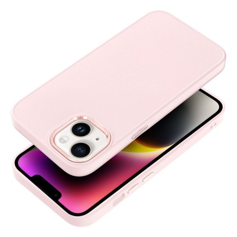 Etui na iPhone 13 Frame pudrowy róż