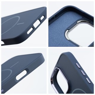 Futerał do iPhone 13 MINI Frame Mag Cover zgodny z MagSafe granatowy