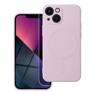 Futerał do iPhone 13 MINI Silicone Mag Cover zgodny z MagSafe różowy