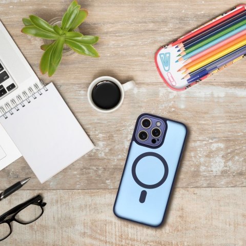 Futerał do iPhone 13 MINI Variete Mag Cover zgodny z MagSafe granatowy