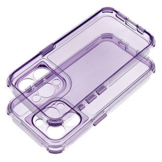 Futerał do iPhone 13 Matrix Clear jasnofioletowy