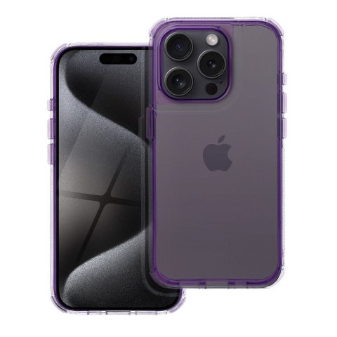 Futerał do iPhone 13 Matrix Clear jasnofioletowy