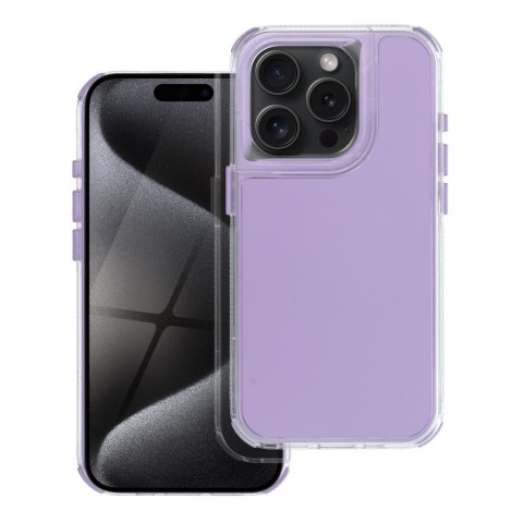 Futerał do iPhone 13 Matrix jasnofioletowy