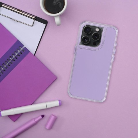 Futerał do iPhone 13 Matrix jasnofioletowy