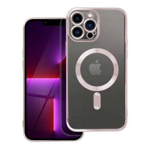 Futerał do iPhone 13 PRO MAX Electro Mag Cover zgodny z MagSafe złoty róż