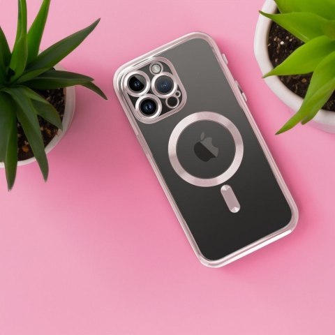 Futerał do iPhone 13 PRO MAX Electro Mag Cover zgodny z MagSafe złoty róż