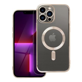 Futerał do iPhone 13 PRO MAX Electro Mag Cover zgodny z MagSafe złoty