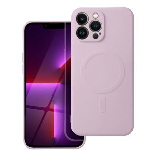 Futerał do iPhone 13 PRO MAX Silicone Mag Cover zgodny z MagSafe (camera protection) różowy