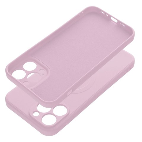 Futerał do iPhone 13 PRO MAX Silicone Mag Cover zgodny z MagSafe (camera protection) różowy