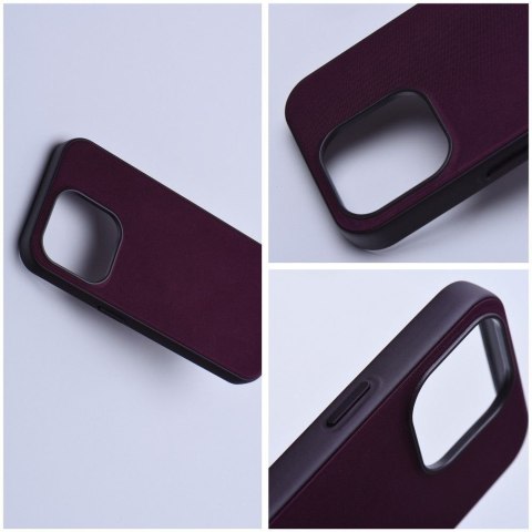 Futerał do iPhone 13 PRO Woven Mag Cover zgodny z MagSafe burgundowy