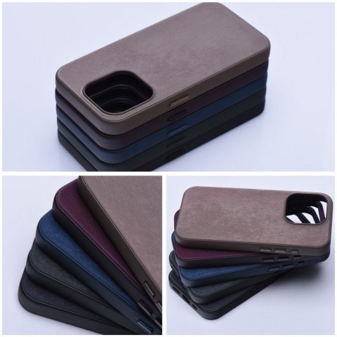 Futerał do iPhone 13 PRO Woven Mag Cover zgodny z MagSafe burgundowy