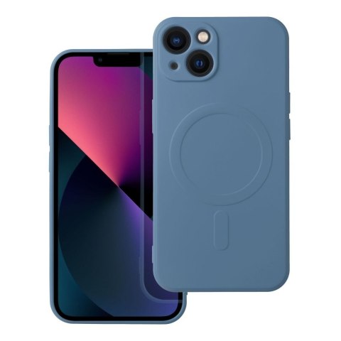 Futerał do iPhone 13 Silicone Mag Cover zgodny z MagSafe niebieski