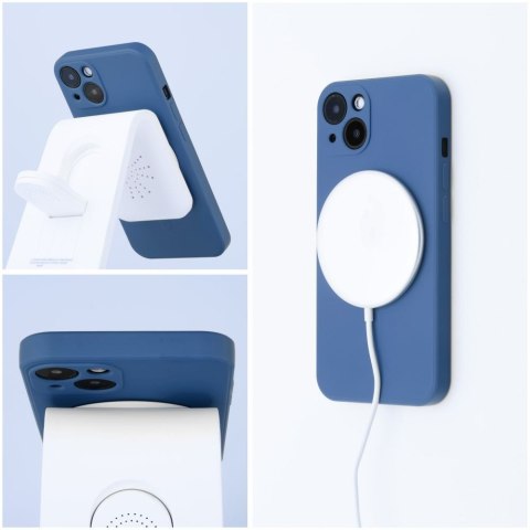 Futerał do iPhone 13 Silicone Mag Cover zgodny z MagSafe niebieski