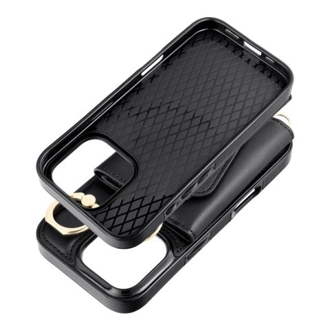 Futerał do iPhone 13 Wonder z portfelem czarny