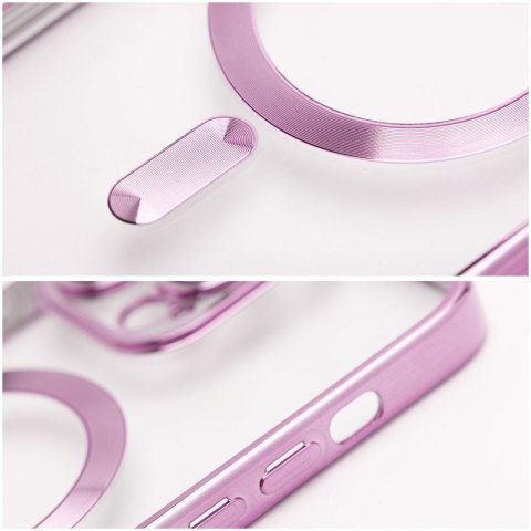 Etui na iPhone 14 Electro Mag Cover zgodne z MagSafe złoto różowe