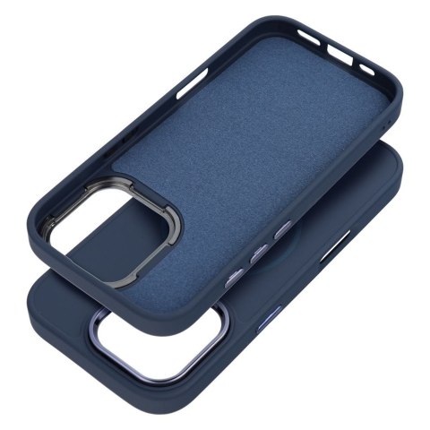 Futerał do iPhone 14 Frame Mag Cover zgodny z MagSafe granatowy