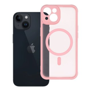 Futerał do iPhone 14 Full Matte Mag Cover zgodny z MagSafe jasnoróżowy