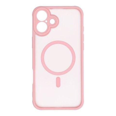 Futerał do iPhone 14 Full Matte Mag Cover zgodny z MagSafe jasnoróżowy