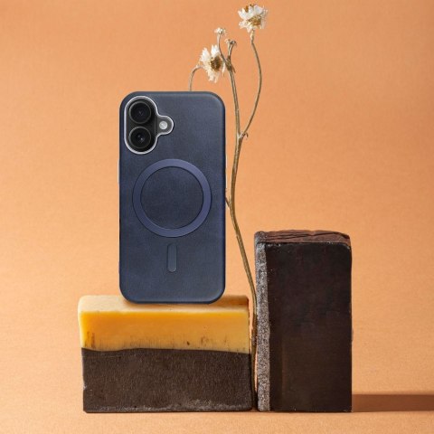 Futerał do iPhone 14 Gentleman Mag Cover zgodny z MagSafe granatowy