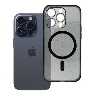 Etui na iPhone 14 PRO Clear Mag Cover (Str / Camera Protection) zgodne z MagSafe czarne glitter