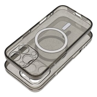 Etui na iPhone 14 PRO Clear Mag Cover (Str / Camera Protection) zgodne z MagSafe czarne glitter