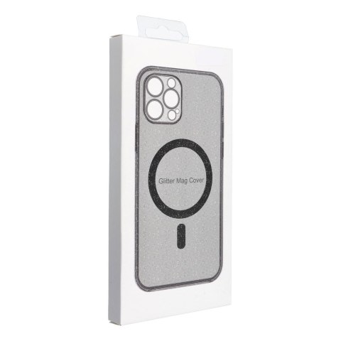 Etui na iPhone 14 PRO Clear Mag Cover (Str / Camera Protection) zgodne z MagSafe czarne glitter