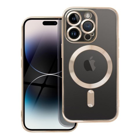 Futerał do iPhone 14 PRO Electro Mag Cover zgodny z MagSafe złoty