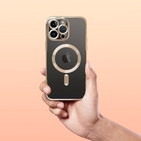 Futerał do iPhone 14 PRO Electro Mag Cover zgodny z MagSafe złoty