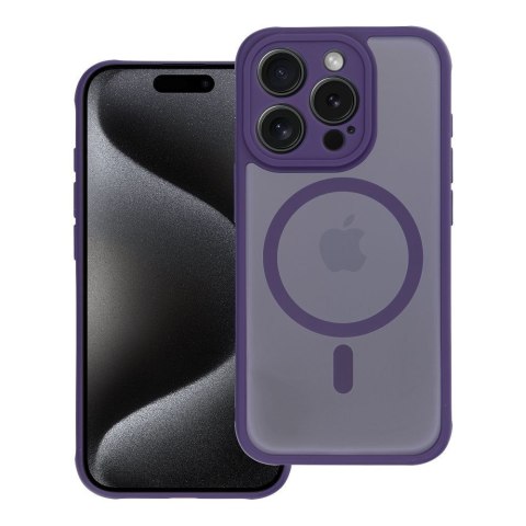 Futerał do iPhone 14 PRO Full Matte Mag Cover zgodny z MagSafe fioletowy