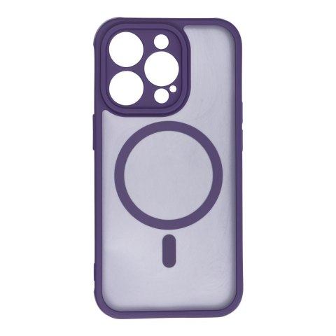 Futerał do iPhone 14 PRO Full Matte Mag Cover zgodny z MagSafe fioletowy
