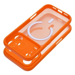 Futerał do iPhone 14 PRO Full Matte Mag Cover zgodny z MagSafe pomarańczowy