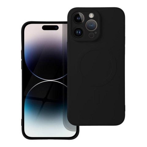 Futerał do iPhone 14 PRO MAX Silicone Mag Cover zgodny z MagSafe czarny