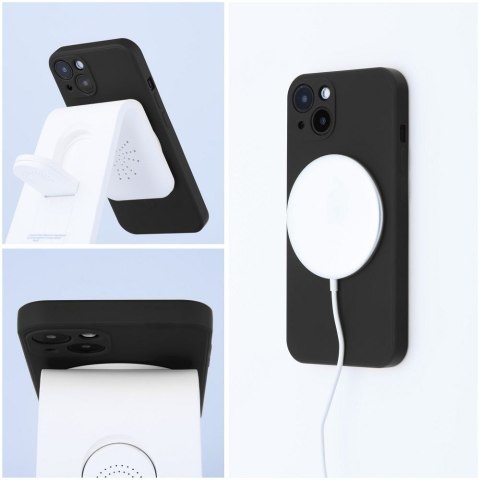 Futerał do iPhone 14 PRO MAX Silicone Mag Cover zgodny z MagSafe czarny