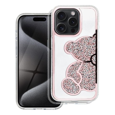 Futerał do iPhone 14 PRO Teddy Bear różowy
