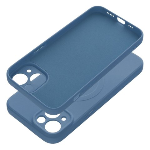 Futerał do iPhone 14 Silicone Mag Cover zgodny z MagSafe niebieski