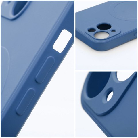 Futerał do iPhone 14 Silicone Mag Cover zgodny z MagSafe niebieski