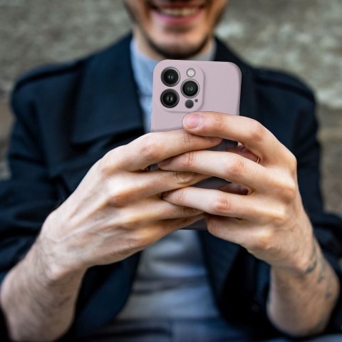 Futerał do iPhone 14 Silicone Mag Cover zgodny z MagSafe różowy