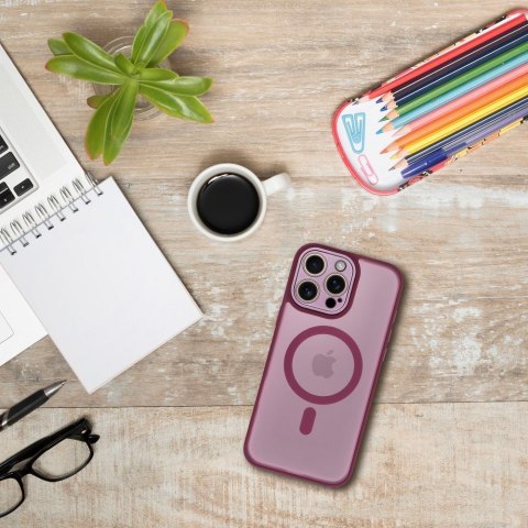 Futerał do iPhone 14 Variete Mag Cover zgodny z MagSafe fioletowy
