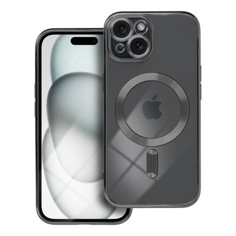 Futerał do iPhone 15 Electro Mag Cover zgodny z MagSafe czarny