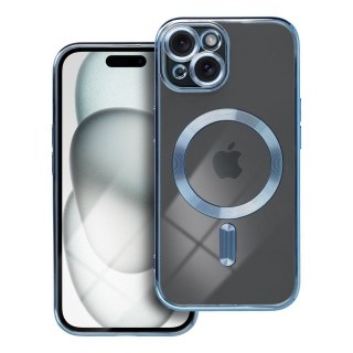 Futerał do iPhone 15 Electro Mag Cover zgodny z MagSafe niebieski