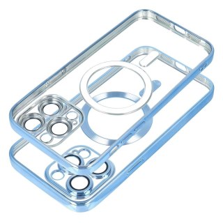 Futerał do iPhone 15 Electro Mag Cover zgodny z MagSafe niebieski