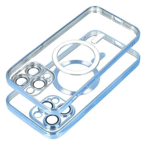 Futerał do iPhone 15 Electro Mag Cover zgodny z MagSafe niebieski
