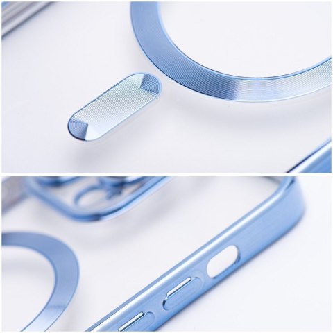 Futerał do iPhone 15 Electro Mag Cover zgodny z MagSafe niebieski
