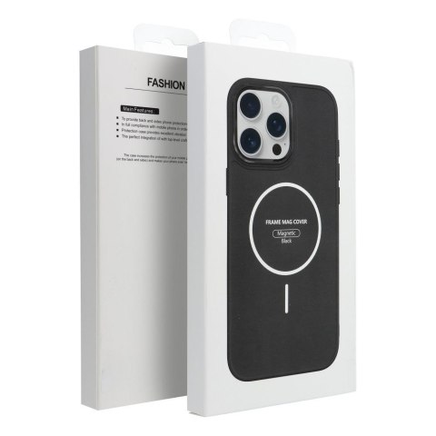 Futerał do iPhone 15 Frame Mag Cover zgodny z MagSafe czarny