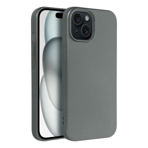 Futerał do iPhone 15 Metallic szary