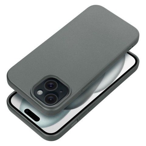 Futerał do iPhone 15 Metallic szary