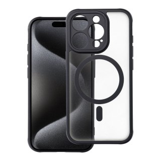Futerał do iPhone 15 PRO Full Matte Mag Cover zgodny z MagSafe czarny