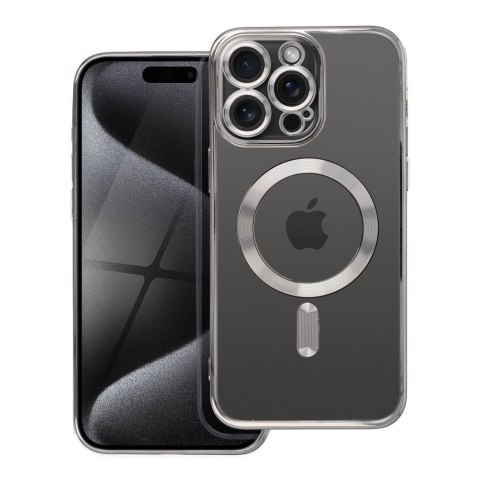 Futerał do iPhone 15 PRO MAX Electro Mag Cover zgodny z MagSafe tytanowy szary